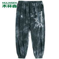 [直营]木林森(MULINSEN)秋新款潮牌运动卫裤扎染嘻哈街头束脚休闲裤男