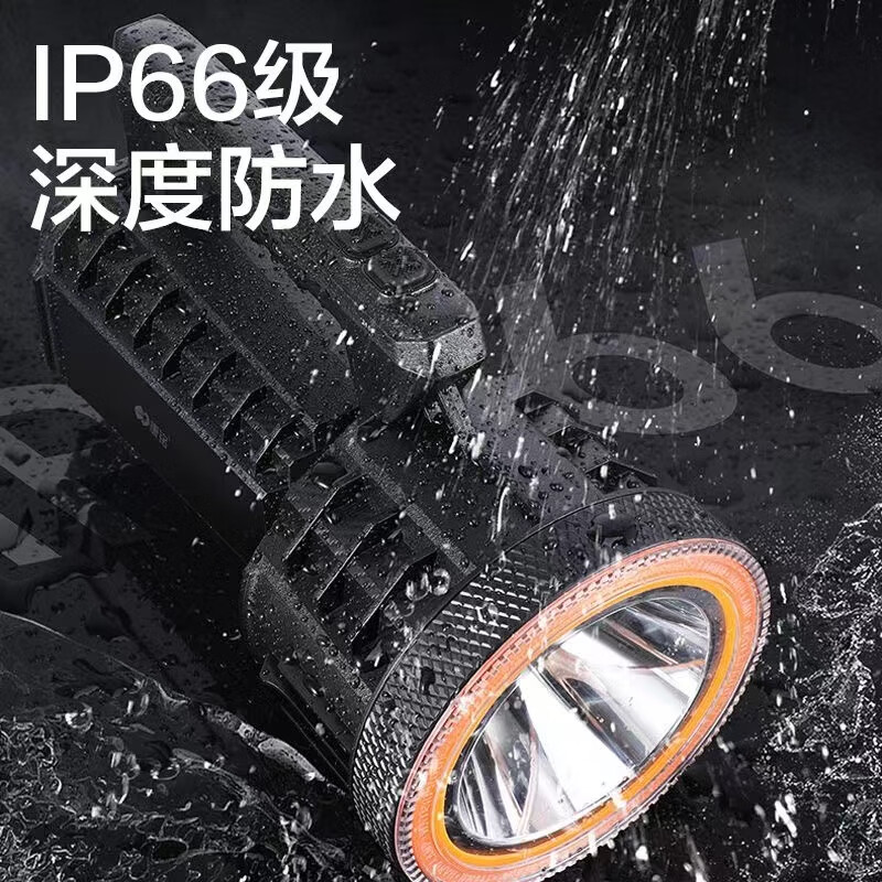 康铭防水充电手提电筒强光远射长续航巡逻应急灯 9000mAh+50W+2709高清大图