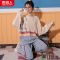 春秋季睡衣女长袖薄款可外穿家居服2023年新款套装秋冬