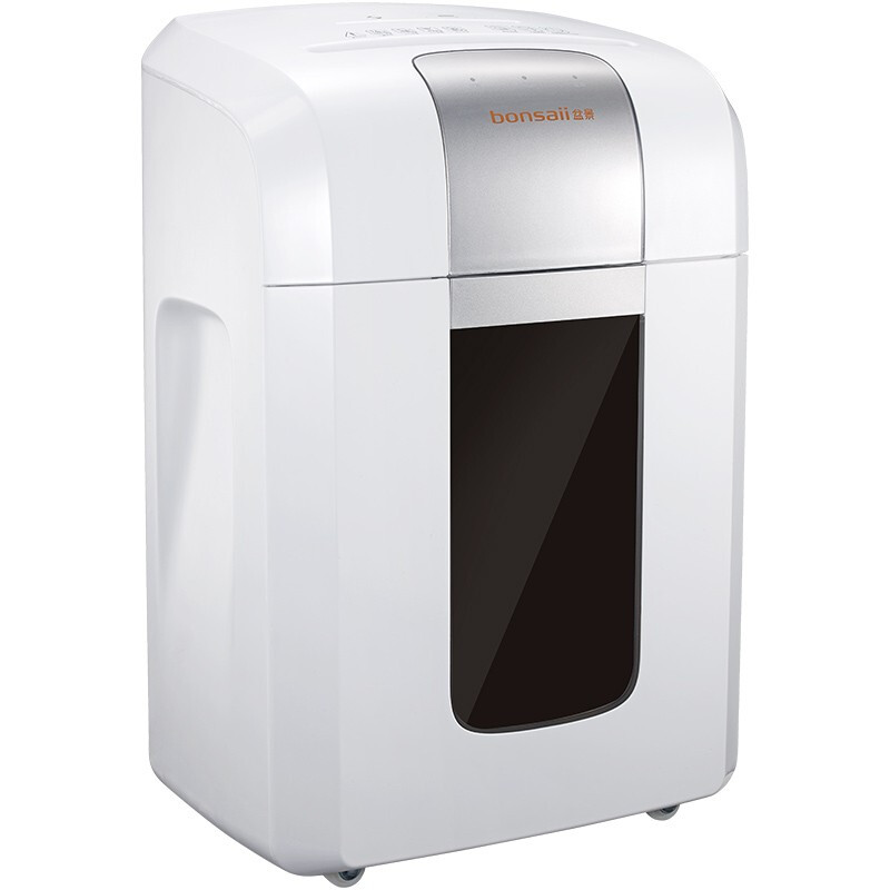 盆景S8020碎纸机 中型德国4级保密双入口长时间办公碎纸机 光盘信用卡粉碎机 16L高清大图