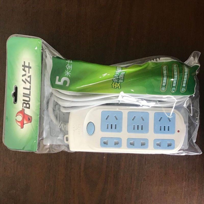 1插位无开关 公牛牌多用功能插座面板多孔家用有线拖板排查插班插排电插板带