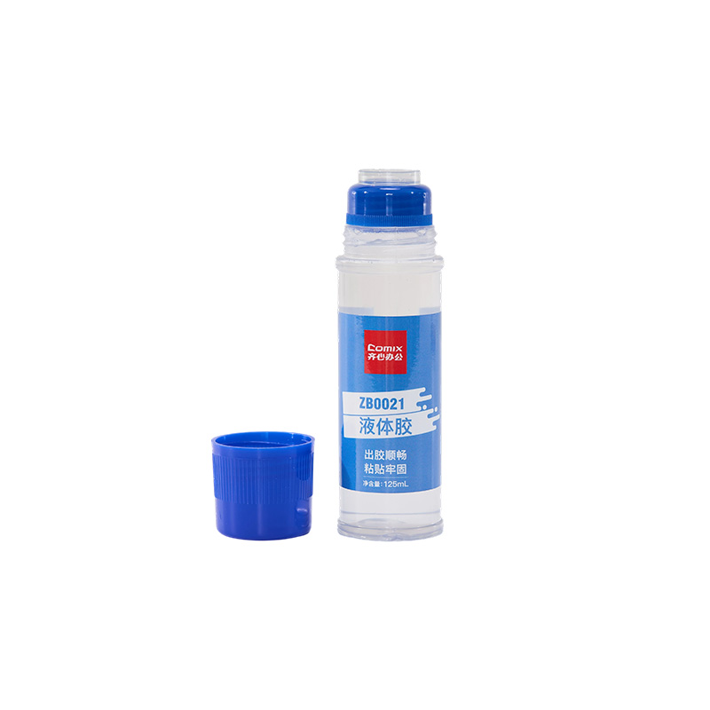 齐心 ZB0021 液体胶 125ml 蓝 12支装高清大图