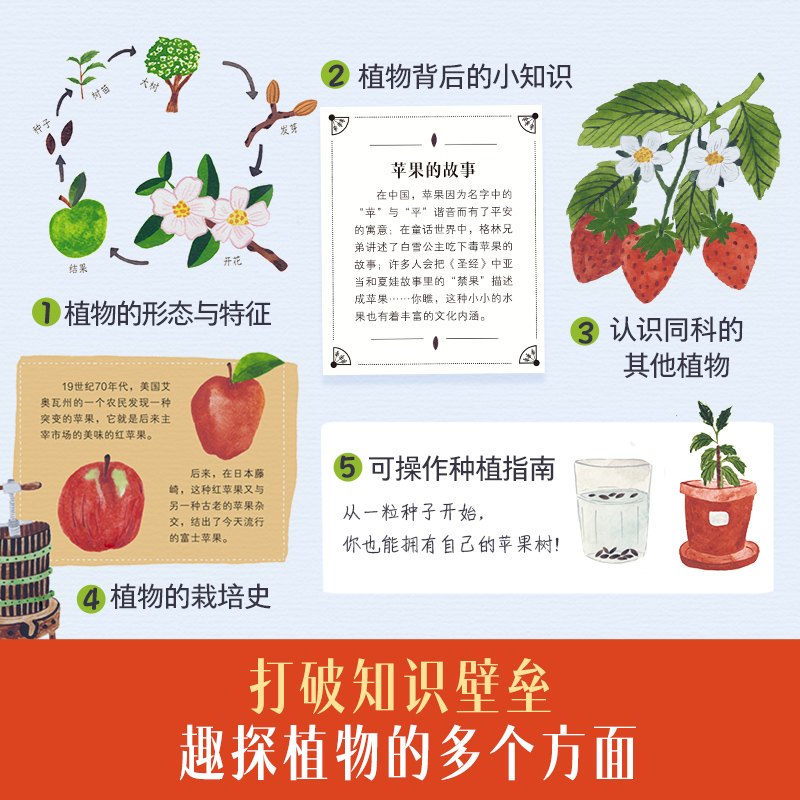 万物生长 平凡日常里的非凡植物 [正版] 万物生长 平凡日常里的非凡植物 科普阅读 小学生一二三年级课外阅读读物 趣味高清大图