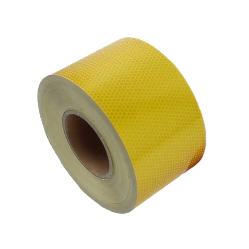 途务 反光警示胶带 黄色晶格10cm*25m 卷高清大图