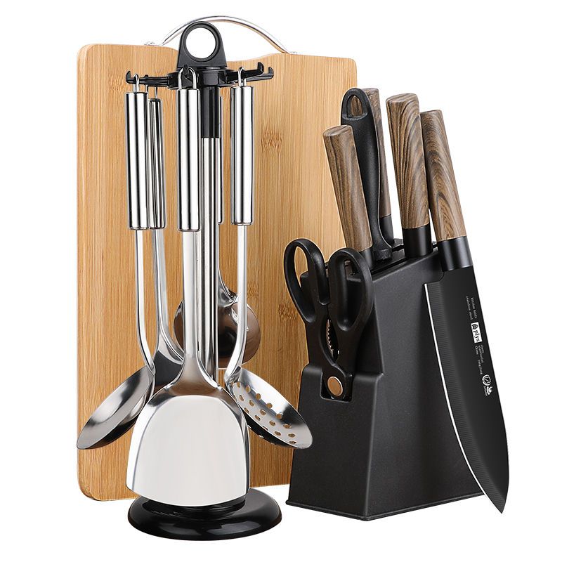 低厨房全套刀具套装菜刀家用切片刀菜板厨具组合装