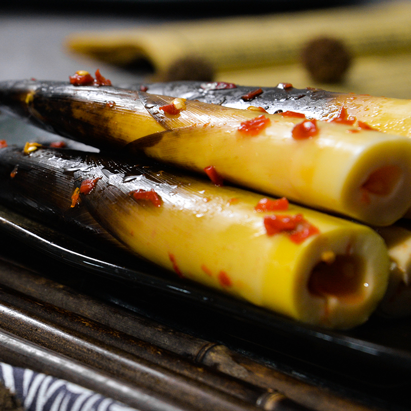 富春龙即食手剥笋230g*3袋装 香辣味 鲜嫩多汁脆爽可口高清大图