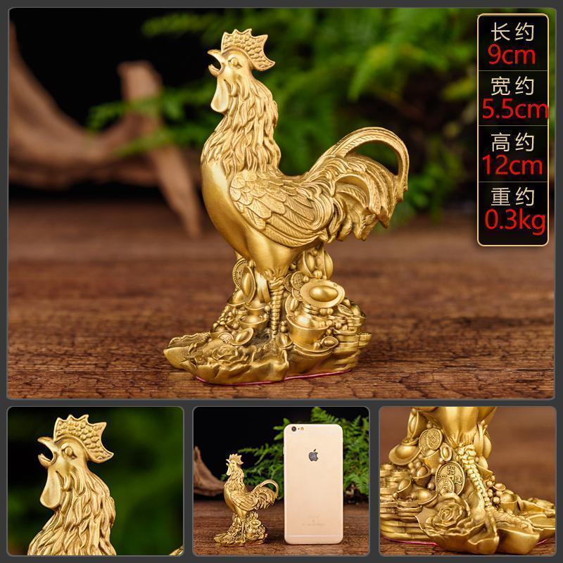 美帮汇铜公鸡摆件铜 金钱福字鸡金鸡报晓公鸡模型鸡摆件大公鸡高清大图