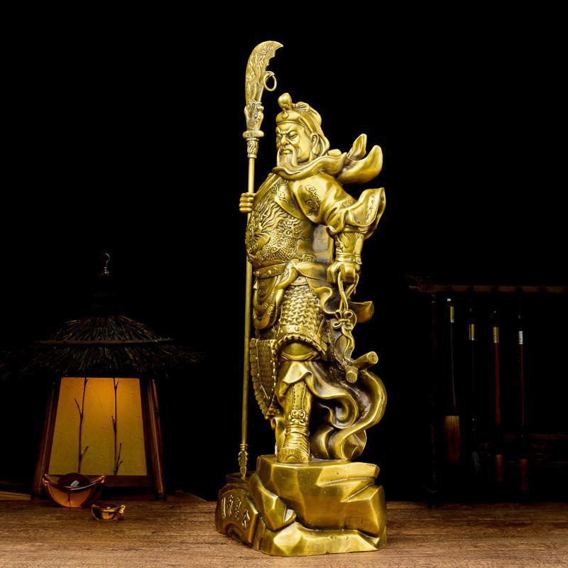 美帮汇关公像 关公像铜像关二爷客厅供奉关帝圣公高清大图