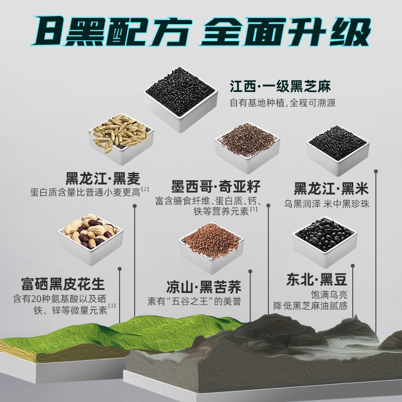 老金磨方无糖黑芝麻丸黟丸老金磨坊芝麻球子126g