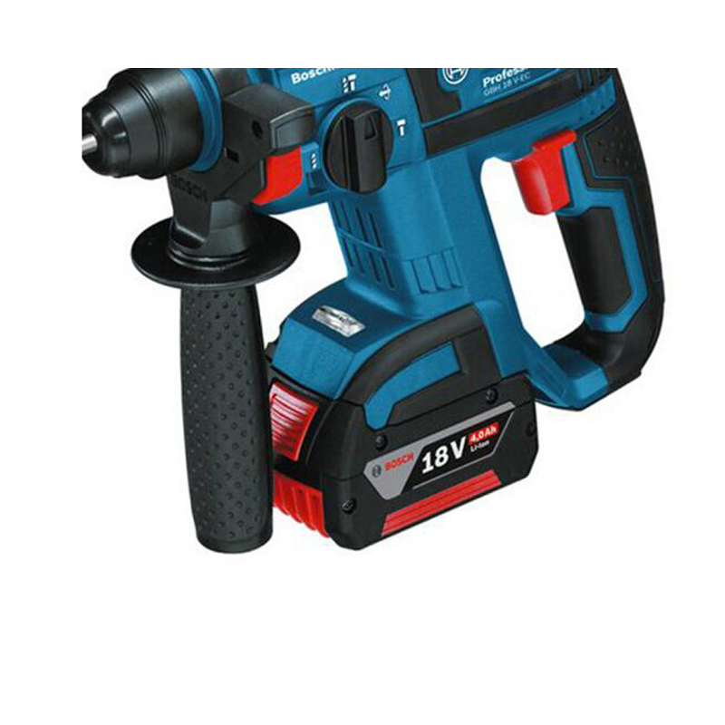 博世BOSCH GBH180电锤(含2电1充18V/4.0Ah)加GWS180双电闪充角磨机100mm裸机