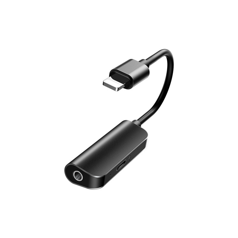 倍思苹果7耳机转接头iPhone11Pro Max手机8Plus充电听歌xs转换器二合一分线器转换xr吃鸡圆口3.5