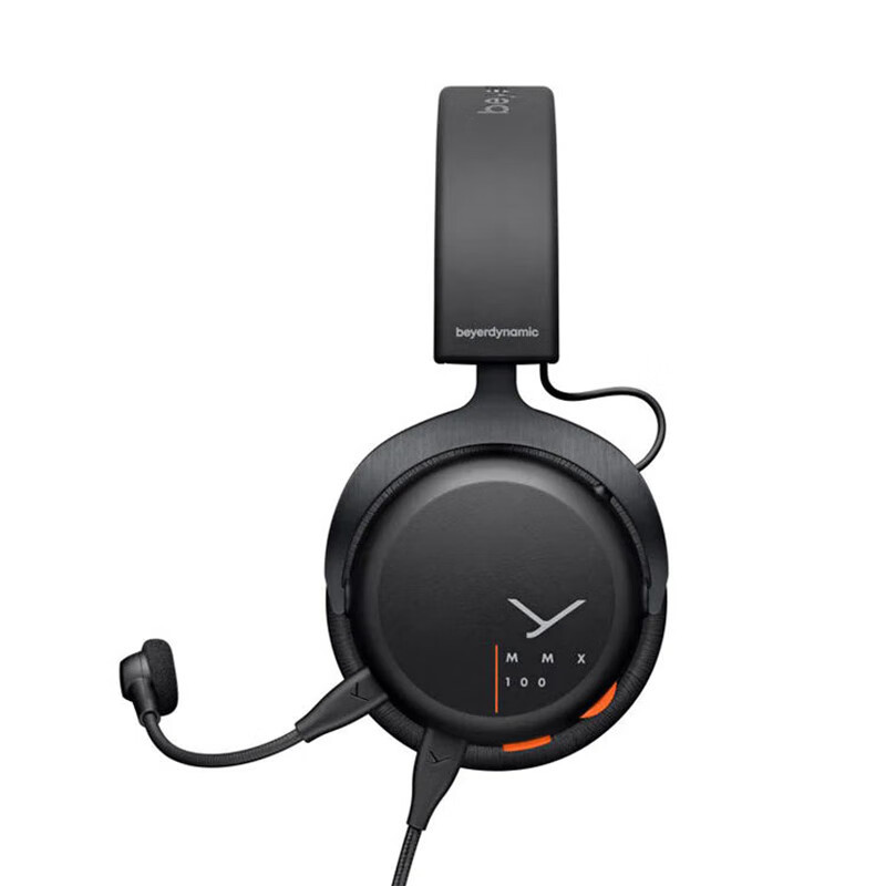 拜雅(beyerdynamic)头戴式游戏耳机 MMX100 黑色 带线控 高端旗舰级游戏耳机 32欧姆