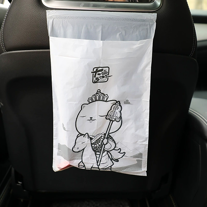 宜洁 大话西游系车载垃圾袋粘贴式车用一次性 29.5cm*20.5cm 30个/包高清大图