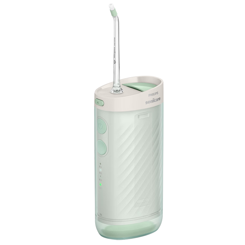 飞利浦伸缩便携冲牙器洗牙器 HX3331/02 小净瓶绿色