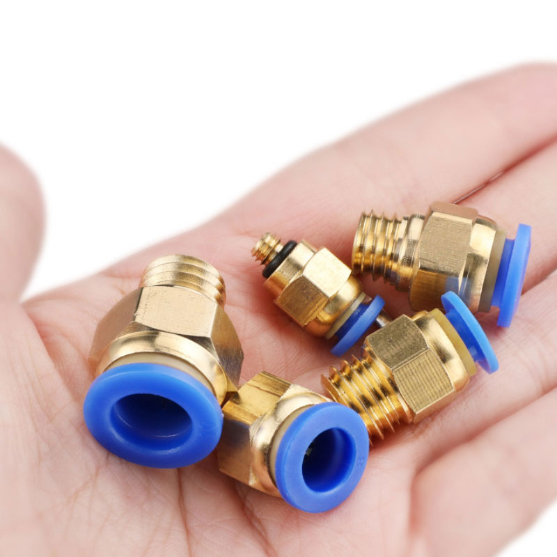 冰禹 SNll-27 气动快插快速接头公制螺纹直通PC4/6-M6/8/10/12 PC8-M8*1.25 20个高清大图