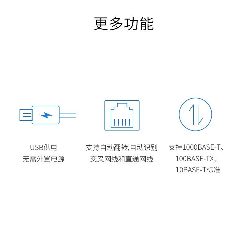 TP-LINK 有线转换网口网卡 USB3.0转1000M以太网适配器 TL-UG310