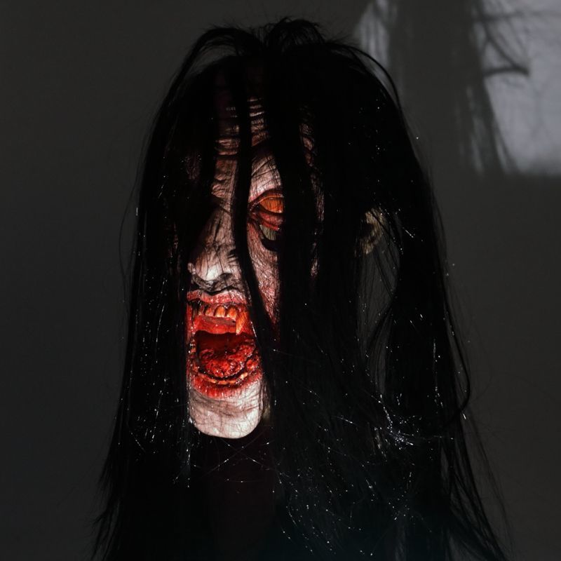 女鬼面具密室逃脱道具鬼屋昆池岩游戏角色桌游npc吓人剧本杀面具 血腥