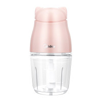 美的（Midea）辅食绞肉机 LZ20Easy201A 婴儿宝宝辅食 迷你料理机 家用搅拌机蔬果泥绞馅碎菜碎肉机 粉红色