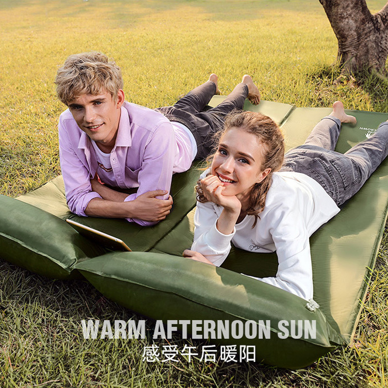 骆驼自动充气垫床垫双人防潮垫露营午休垫子户外地垫帐篷睡垫