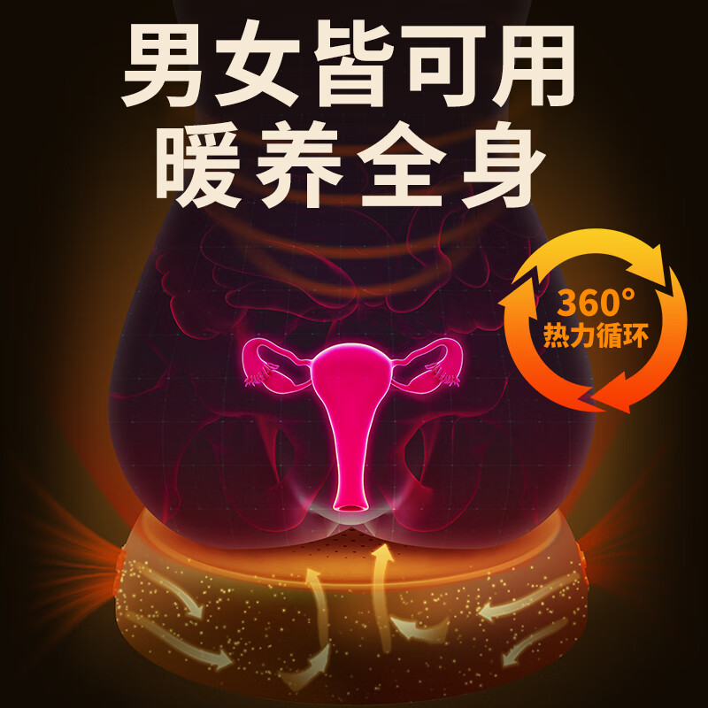 和正艾灸坐垫 艾绒热敷熏蒸臀部蒲团座垫 全身家用养生随身灸 办公室坐灸垫 节日礼品送父母长辈生日礼 沉稳黑 艾灸坐垫+4高清大图