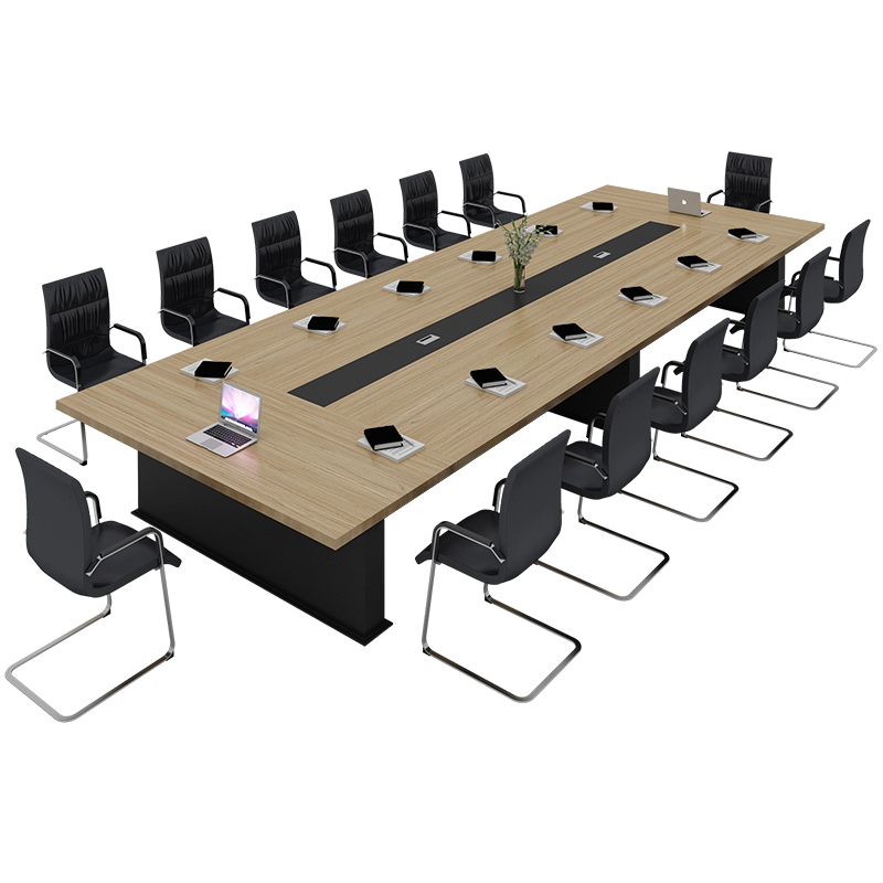 东业家具会议台会议桌ly-004h(按米算)木质会议桌