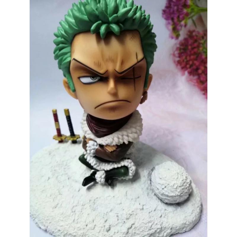 海贼王 q版 雪人索隆 桌面机箱 动漫模型手办摆件