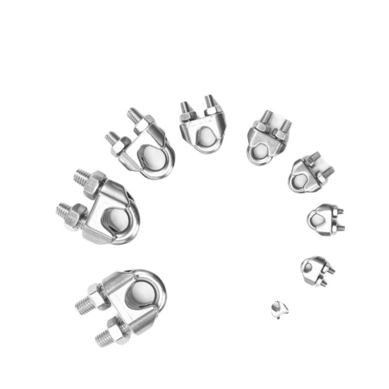 钢丝绳卡子钢丝绳卡头U型卡子线绳紧固用轧头304不锈钢 M3 个高清大图