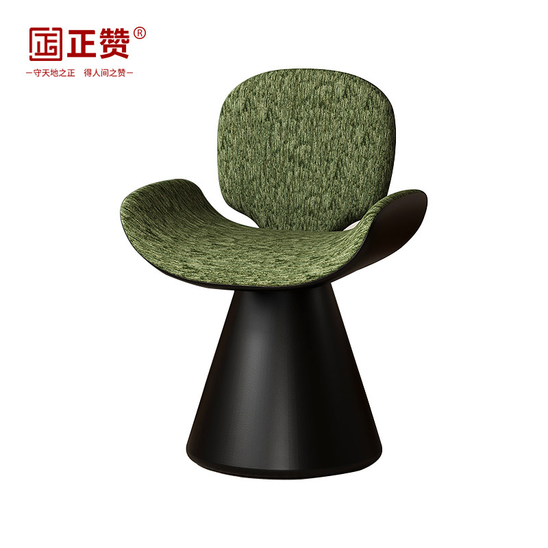 正赞 休闲椅餐椅靠背椅 580*480*760mm高清大图