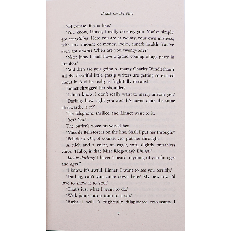 尼罗河上的惨案 [正版]尼罗河上的惨案 英文原版小说 Death on the Nile 阿加莎 Agatha Chr高清大图