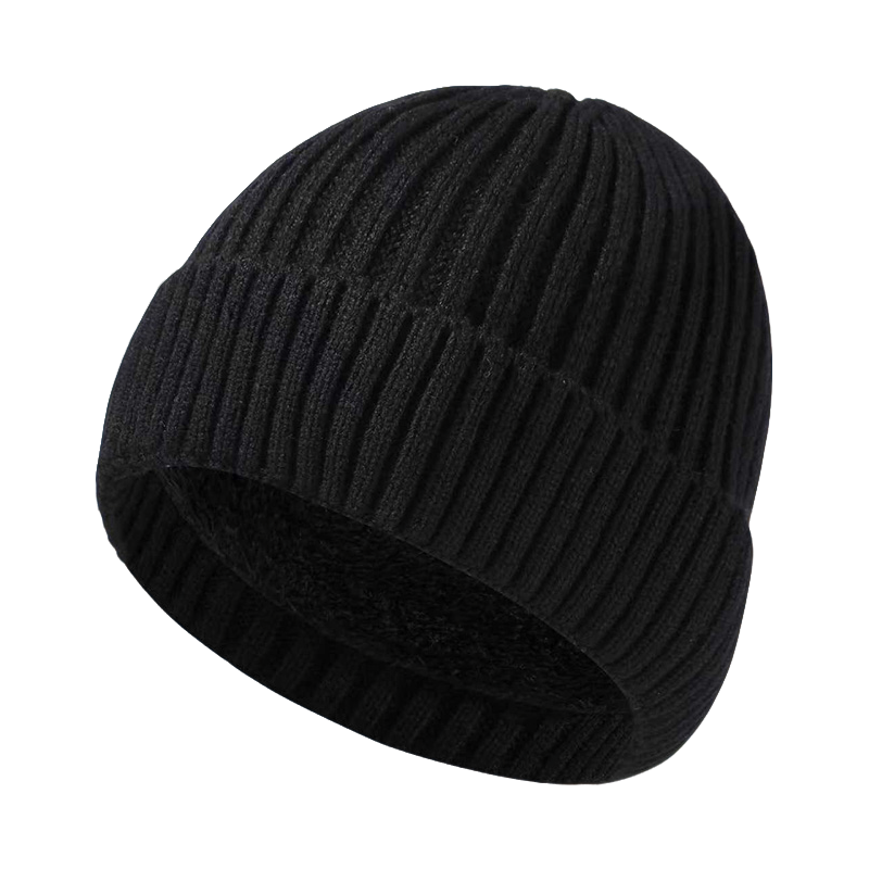 鸽护 毛线帽 GH162QDK-黑色 顶高清大图