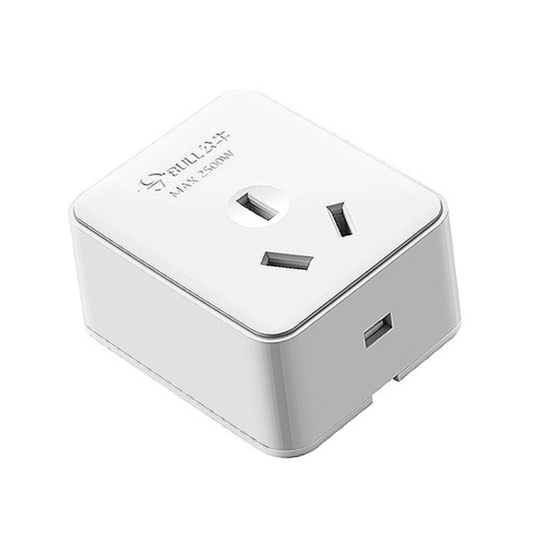 公牛 gn-z2插座 明装开关插座 墙壁面板扁圆三孔电源插座 新国标10a