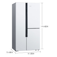 西门子(SIEMENS) 569升 对开三门冰箱 大容量 混冷无霜 零度保鲜
