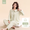 恒源祥女士纯棉睡衣女款2025新款夏季薄款长袖长裤全棉家居服套装