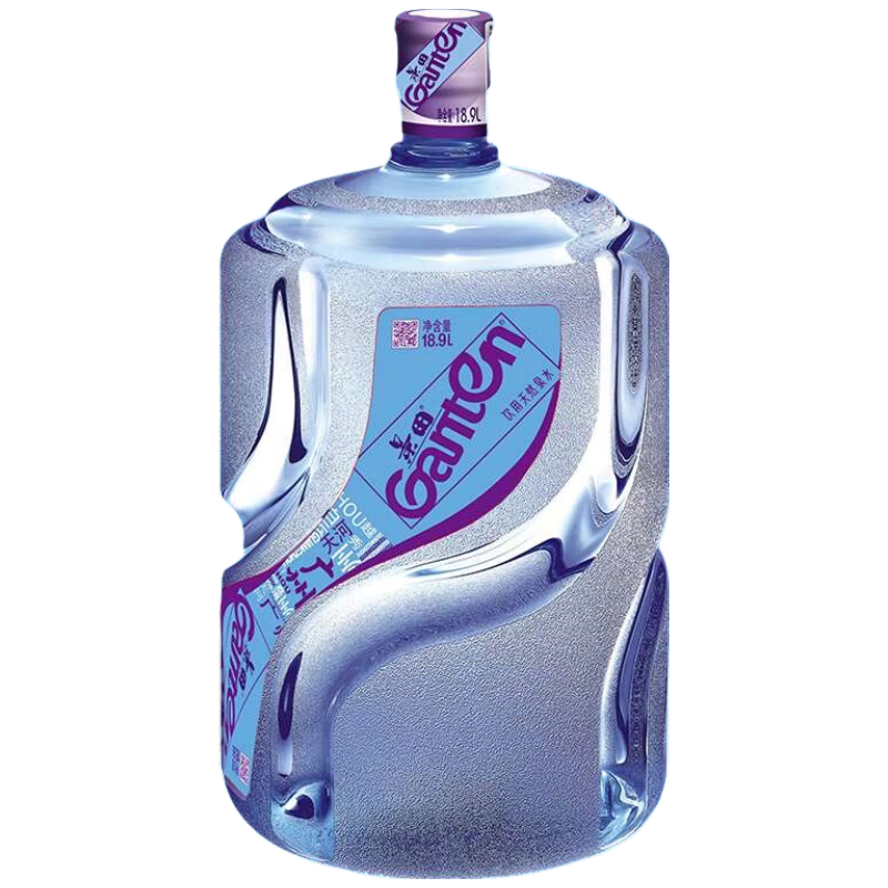 景田 饮用天然泉水矿泉水18.9L 1桶装高清大图