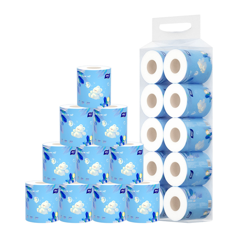 心相印(Mind Act Upon Mind) 小熊四层卷筒纸1提 (1000g/10卷/提 ) BT100高清大图