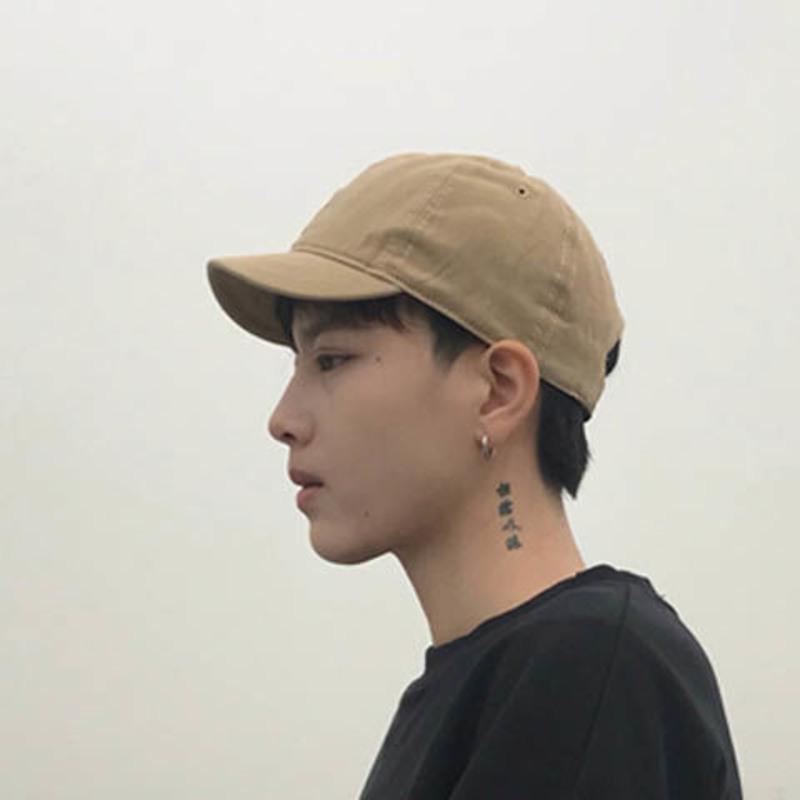 帽子男韩版潮流夏季新款棒球帽男士帽子帅气短檐鸭舌帽男帽子休闲光板