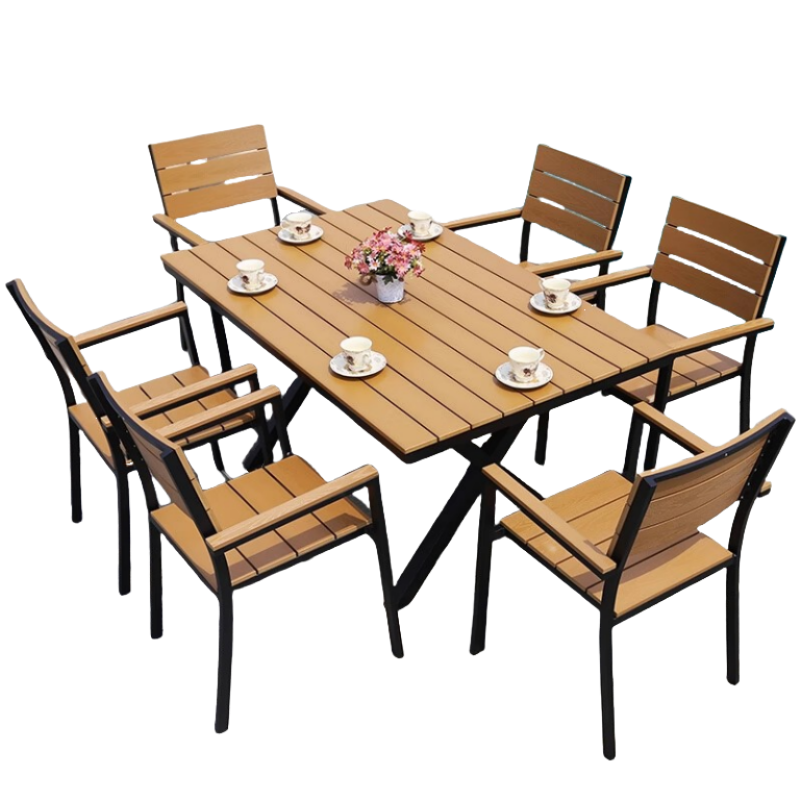 桃锦堂户外桌椅150cm套高清大图