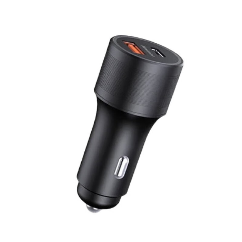 纽曼 全兼容金属双U车载充电器 黑色 KC07 个