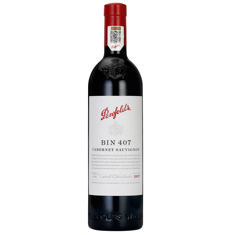 澳洲原瓶进口 penfolds奔富Bin407 赤霞珠干红葡萄酒 750ml高清大图