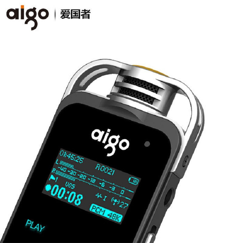 爱国者(AIGO) 黑色 8G内存 录音笔 R6635 (单位:个)