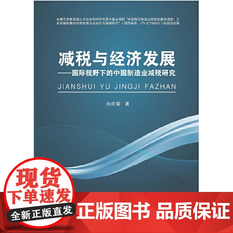 减税与经济发展:国际视野下的中国制造业减税研究高清大图