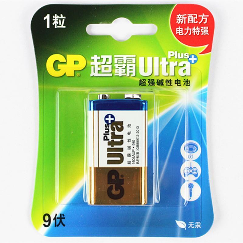超霸 9V电池 超强碱性方块 通用 家用电池GP1604A-L1 1节装