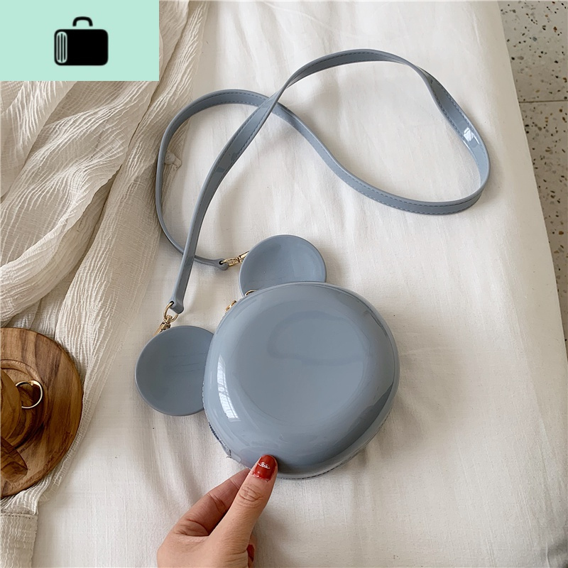 可爱小圆包2020新款时尚硅胶少女斜挎百搭果冻包手单肩手机零钱包NEW LAKE