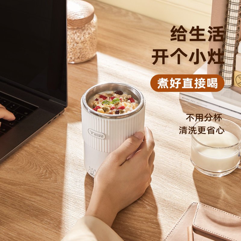 泰瑞达(TER)电炖杯养生杯小型便携烧水杯办公室神器煮粥热牛奶加热杯迷你
