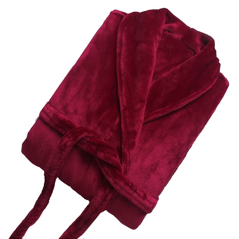 薄款情侣睡袍秋冬天加绒加厚女士家居服浴衣长款性感袍男士浴袍高清大图