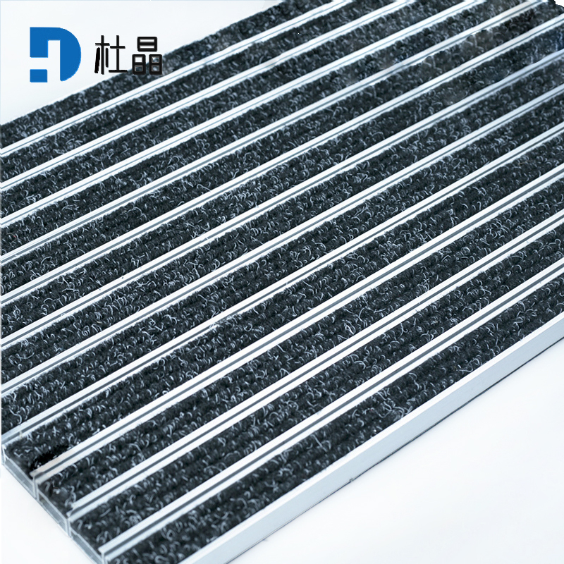 杜晶 DJ-DD-1037 防污防滑静音不位移 嵌入式铝合金地板垫 1.2米宽壁厚1mm 黑色