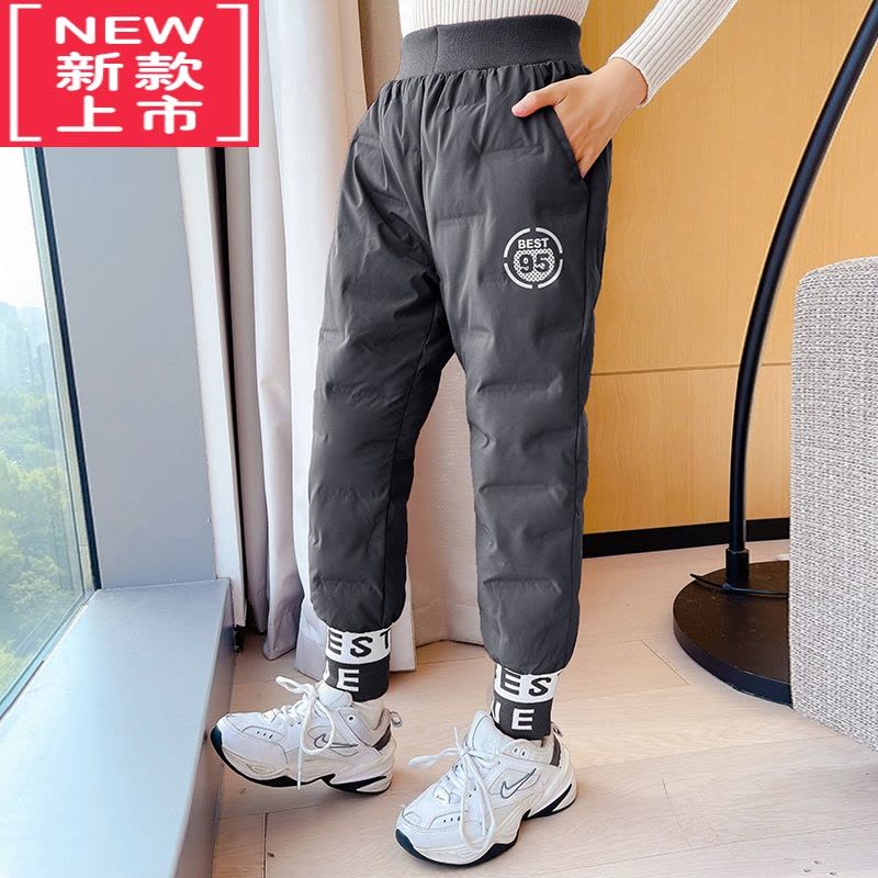 可莉允女童棉裤外穿冬季加绒加厚保暖羽绒棉秋冬装大童长裤冬款儿童裤子保暖裤图片