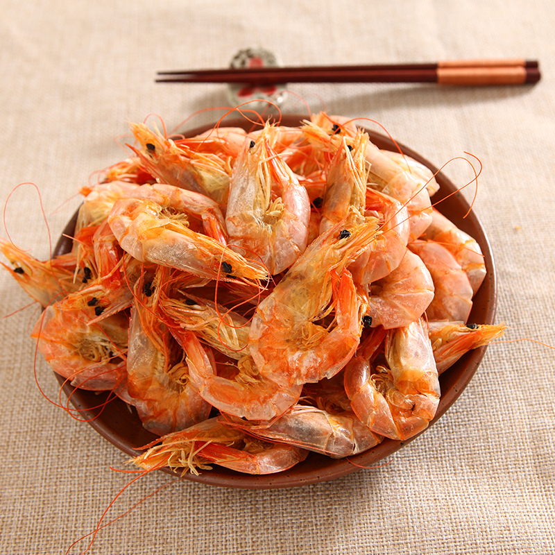 浙东石塘小鱼村烤虾250克东海特级大虾干大号烤虾干新鲜美味自晒无