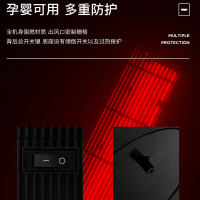 飞利浦(PHILIPS)暖风机 热风机暖风机家用电暖风节能省电三档调节安全定时遥控倾倒断电烤火炉取暖器AHR2142FD