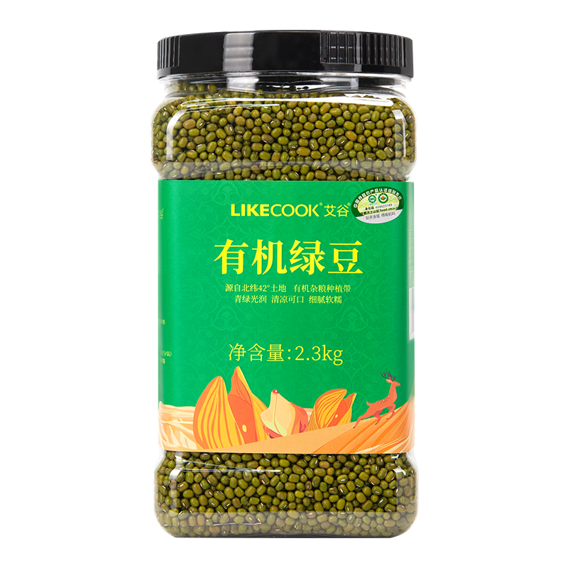 艾谷 有机绿豆2.3kg高清大图